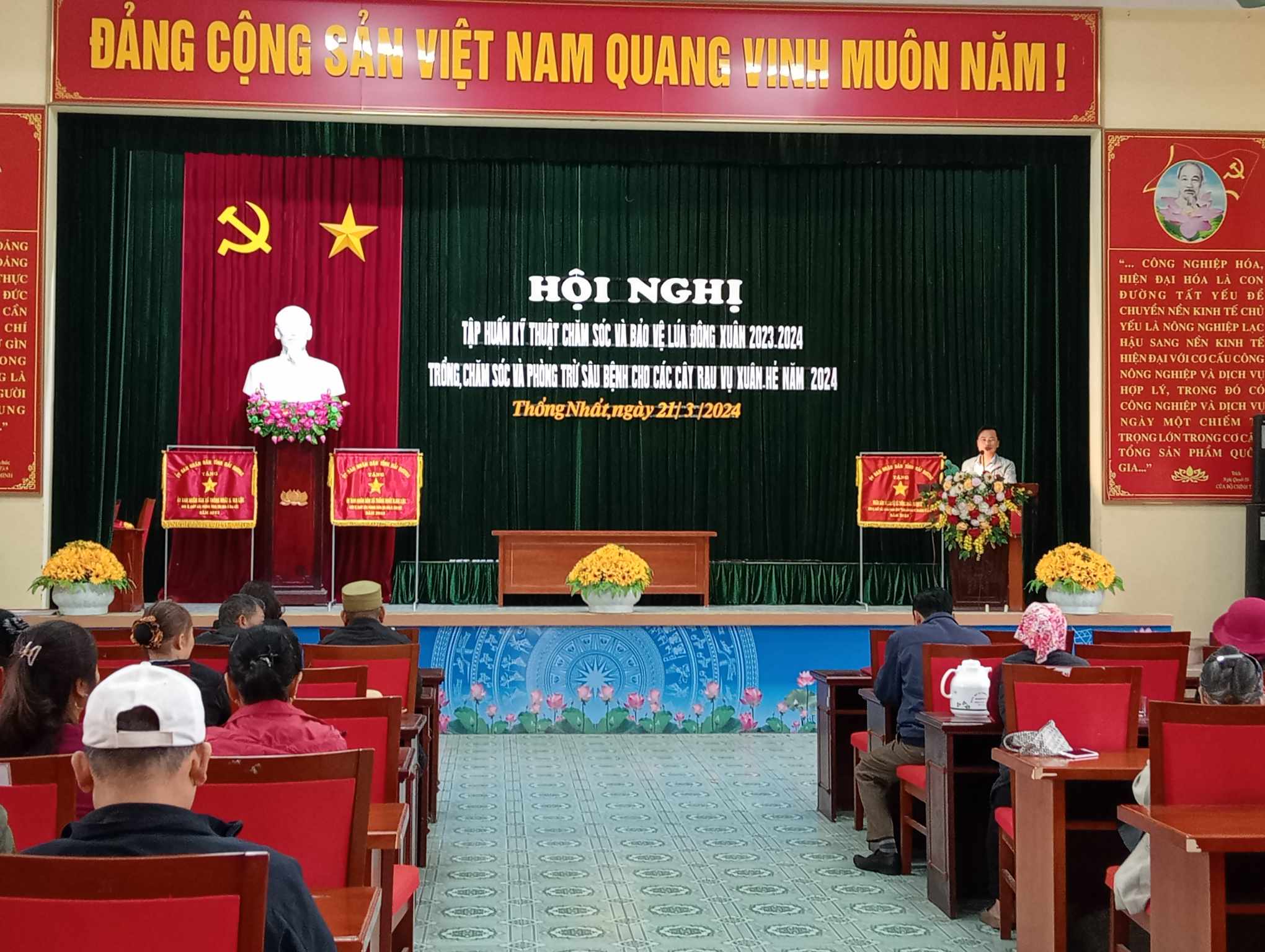 XÃ THỐNG NHẤT TỔ CHỨC HỘI NGHỊ CHUYỂN GIAO KHOA HỌC KỸ THUẬT THÁNG 03 NĂM 2024